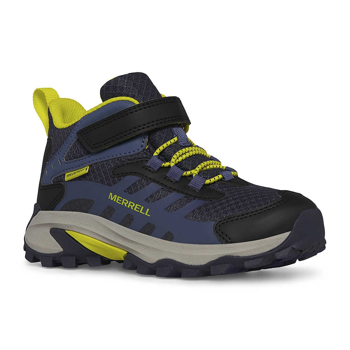Ghete Merrell Moab Speed Mid 2 A/C Waterproof Kids Albastru - Navy - poza 2