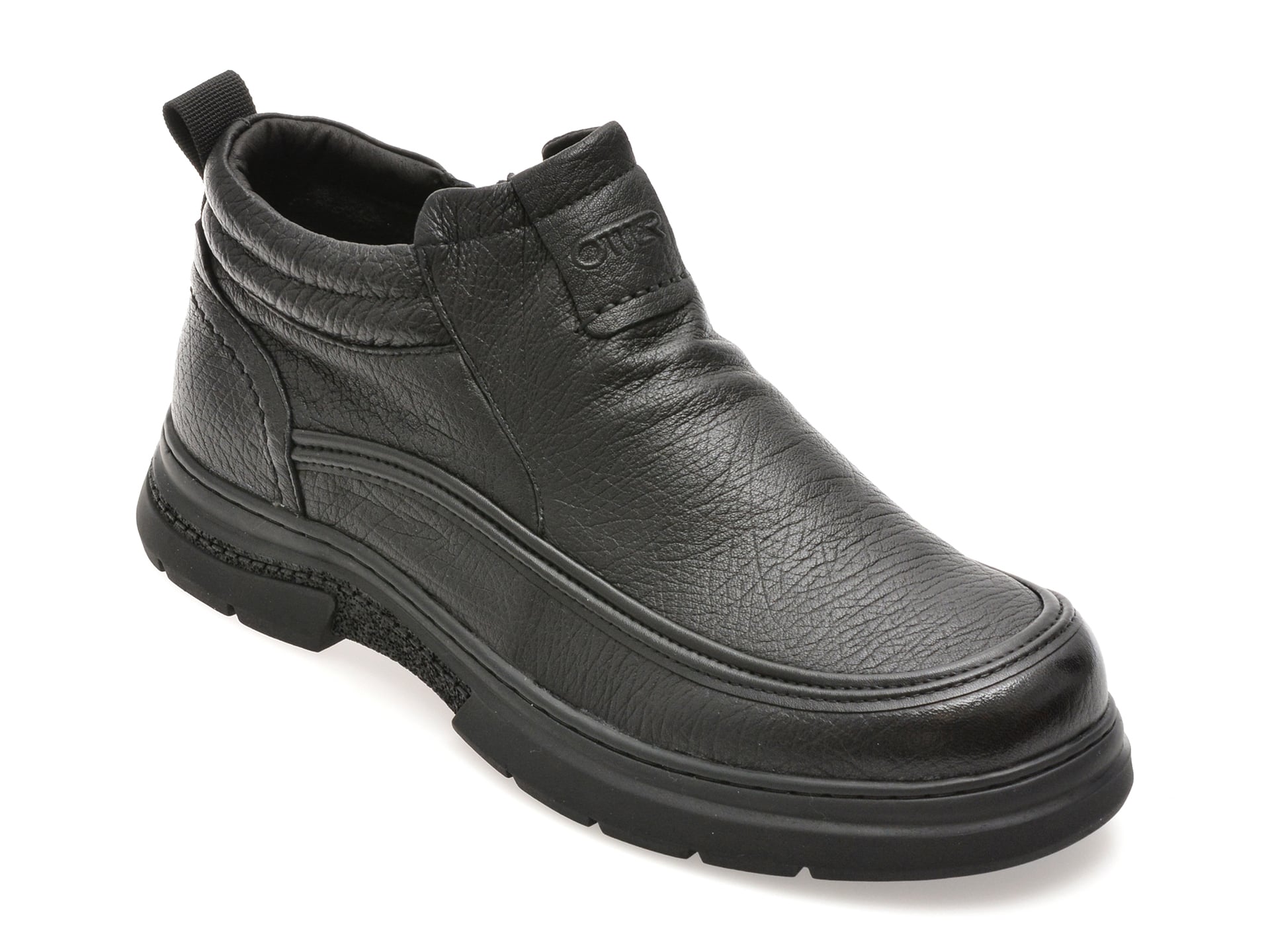Ghete OTTER negre, 58620, din piele naturala