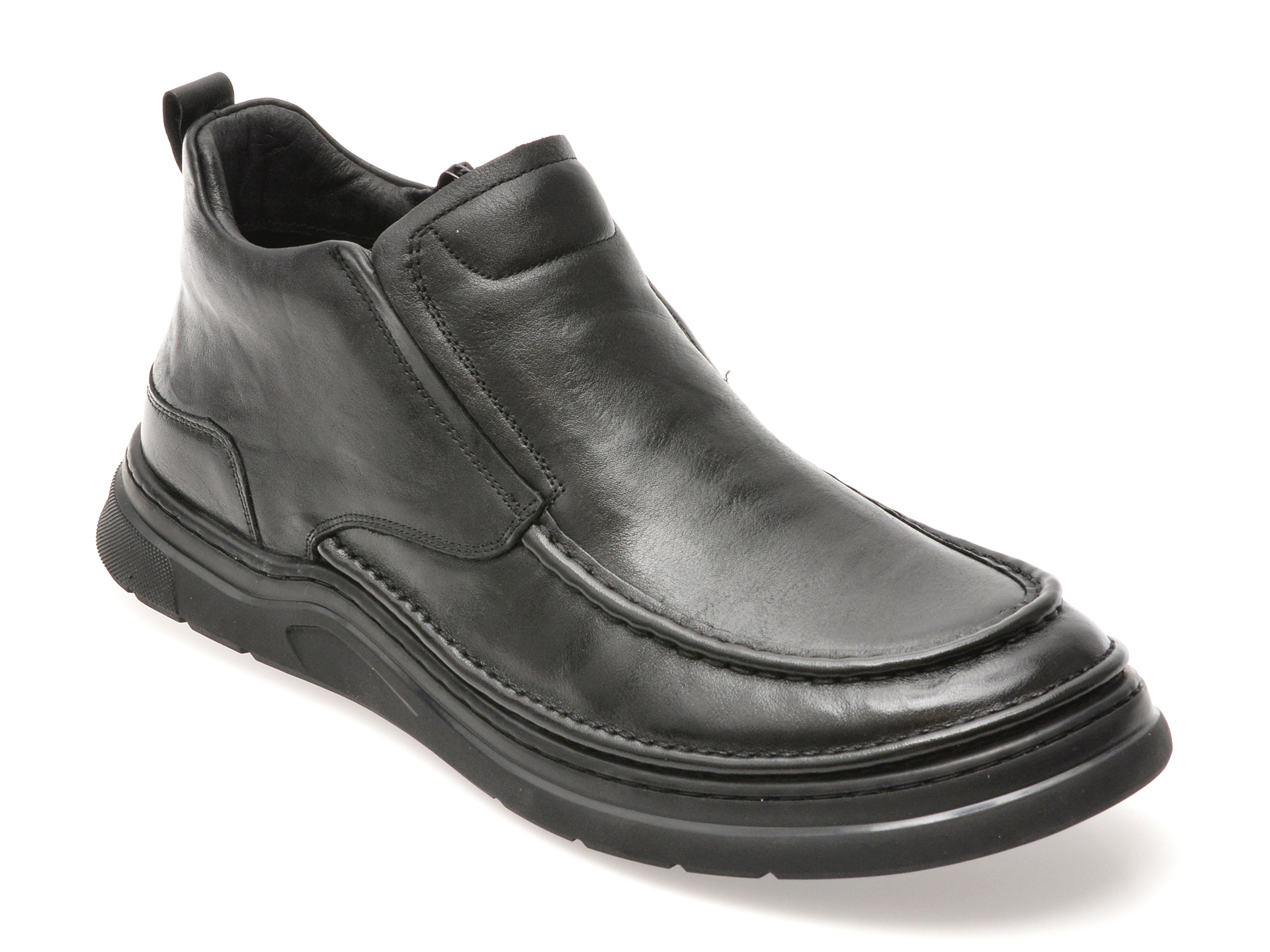 Ghete OTTER negre, 902901, din piele naturala