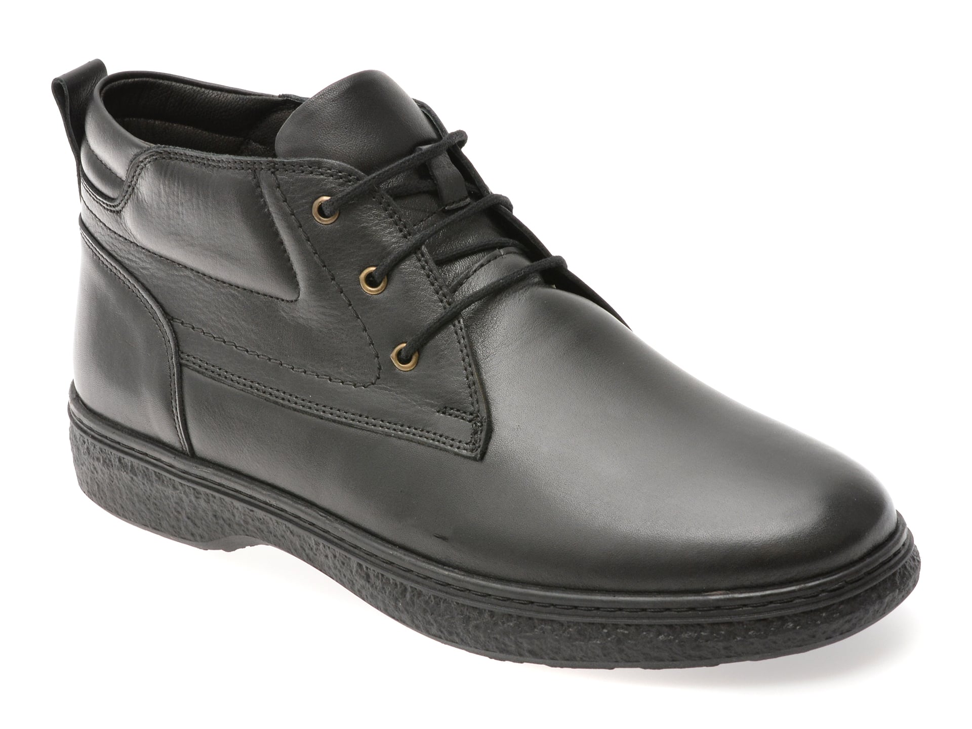 Ghete OTTER negre, SH8623, din piele naturala