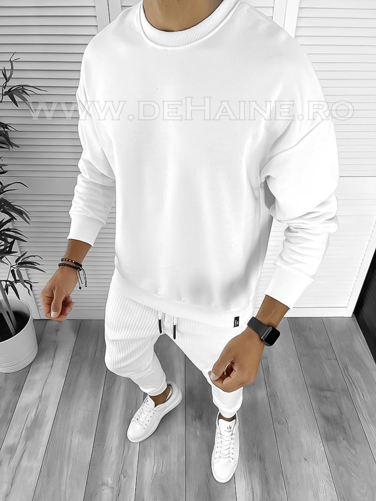 Hanorac barbati alb slim fit K108 29-4.3