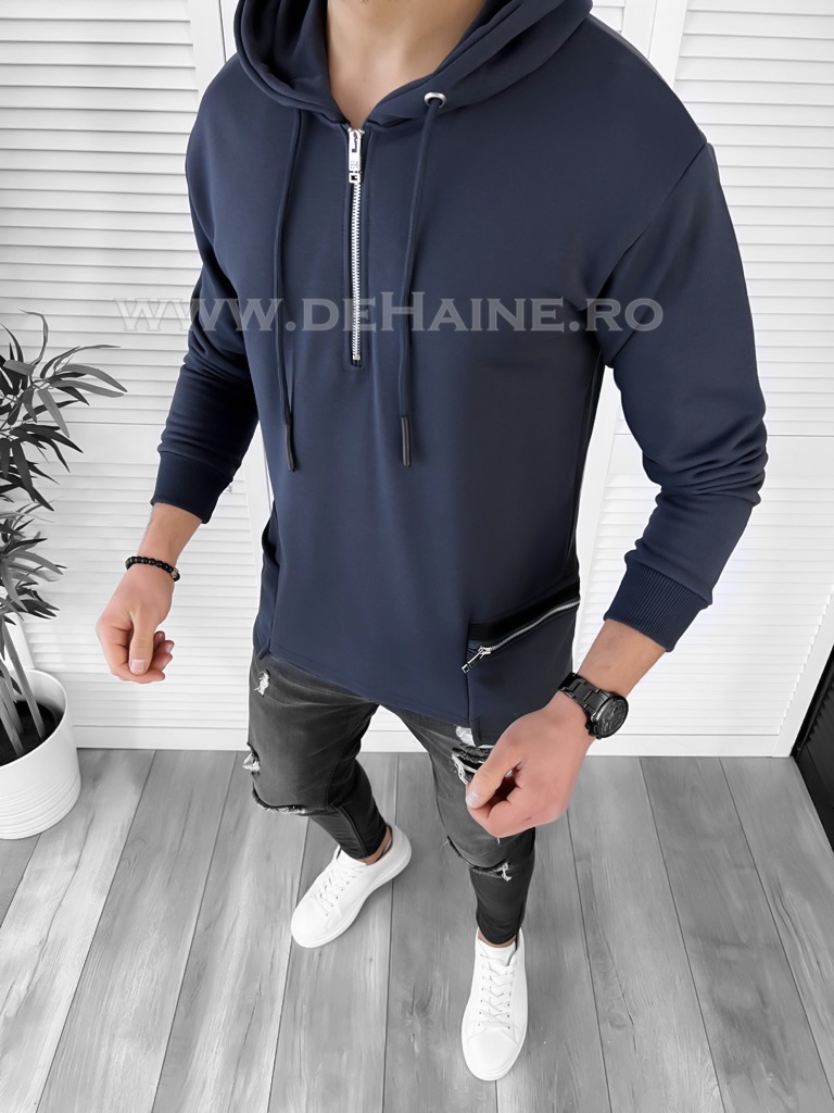 Hanorac barbati slim fit bleumarin K177 D3-1.1