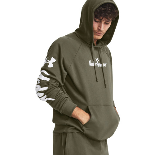 Hanorac barbati Under Armour Rival Fleece Graphic 1379760-390 - poza 3