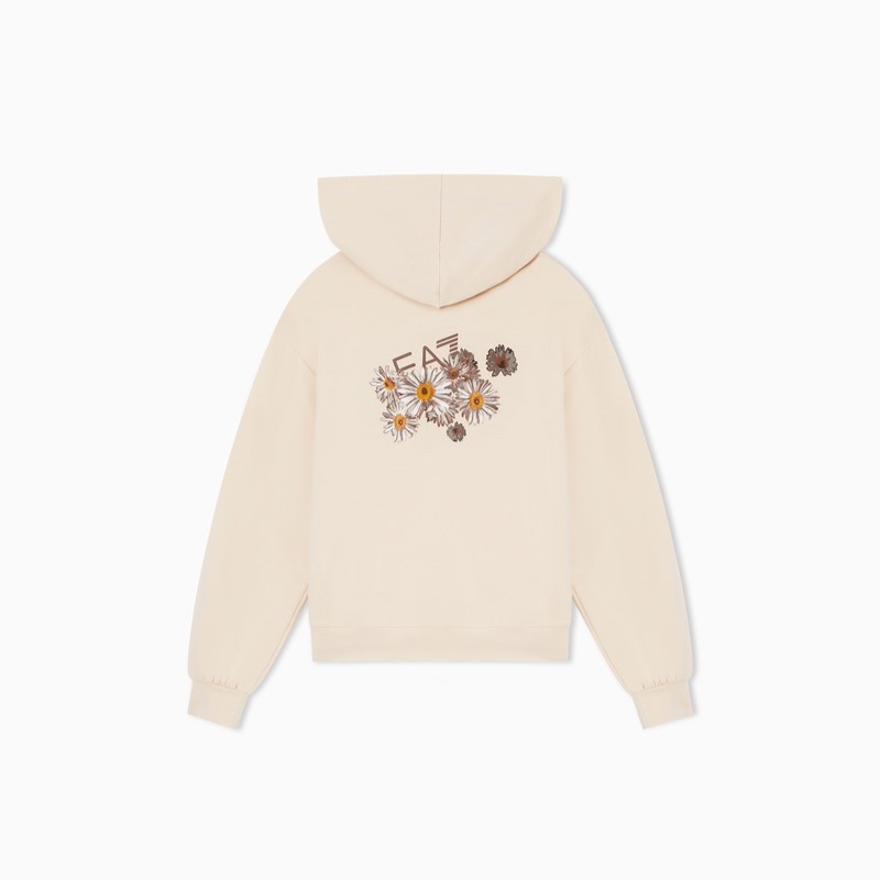 Hanorac EA7 TRAIN GRAPHICS SERIES GIRL HOODIE RN FLOWER - poza 2
