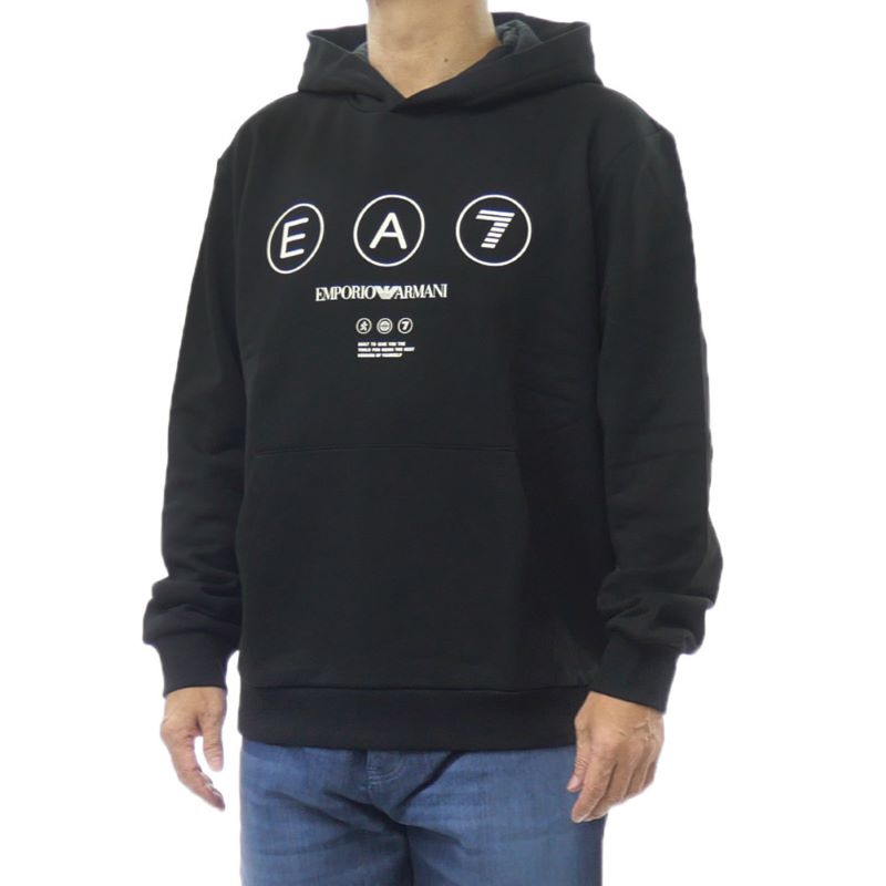 Hanorac EA7 TRAIN LOGO SERIES M HOODIE RN COFT WRITINGS