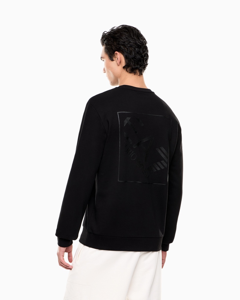 Hanorac EA7 TRAIN LOGO SERIES M OVERSIZE LOGO T-TOP CN COFT - poza 3