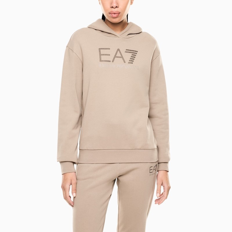 Hanorac EA7 TRAIN LOGO SERIES W HOODIE RN FANCY STRASS - poza 1