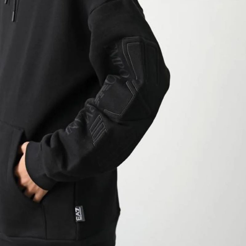 Hanorac EA7 U EMBROIDERY HOODIE RN COFT - poza 3