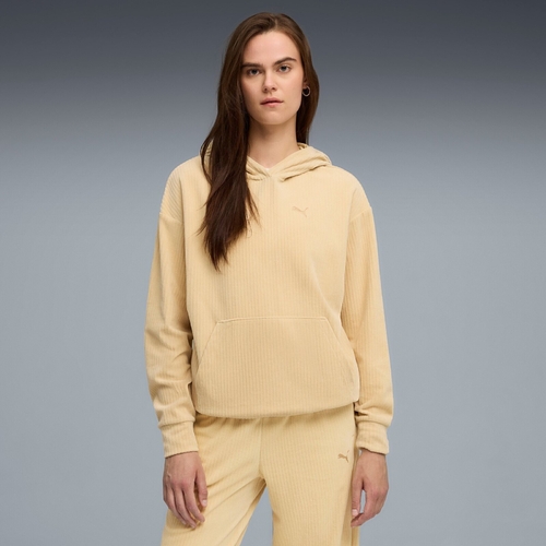 Hanorac femei Puma Ess Elevated Comfort Velour Rib Hoodie 68810783 - poza 4