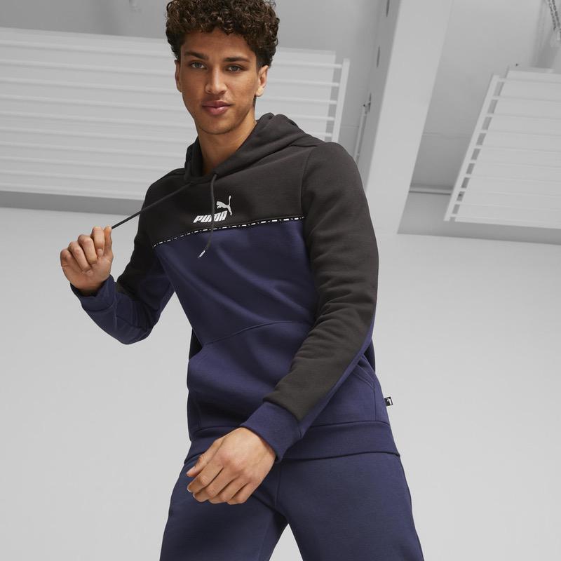 Hanorac Puma ess BLOCK x Tape Hoodie - poza 3