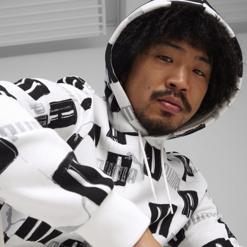 Hanorac Puma ESS+ Logo LAB AOP Hoodie - poza 4