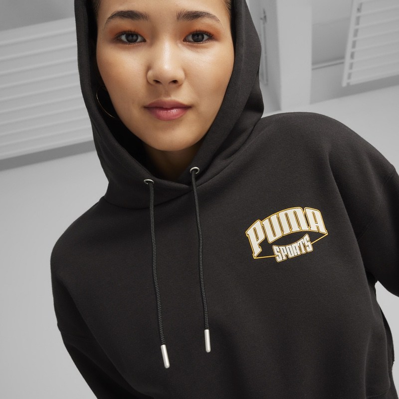 Hanorac Puma TEAM Cropped Hoodie - poza 3