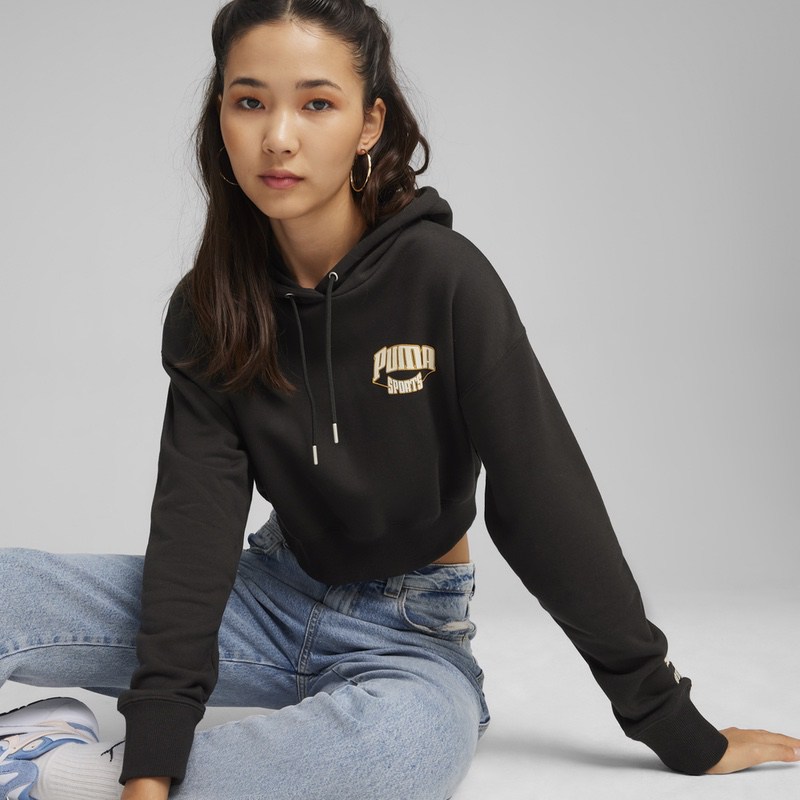 Hanorac Puma TEAM Cropped Hoodie - poza 5