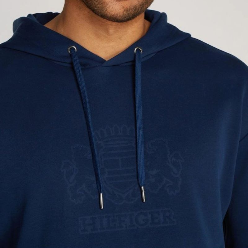 Hanorac Tommy Hilfiger EMBOSSED HILFIGER CREST HOODY - poza 3