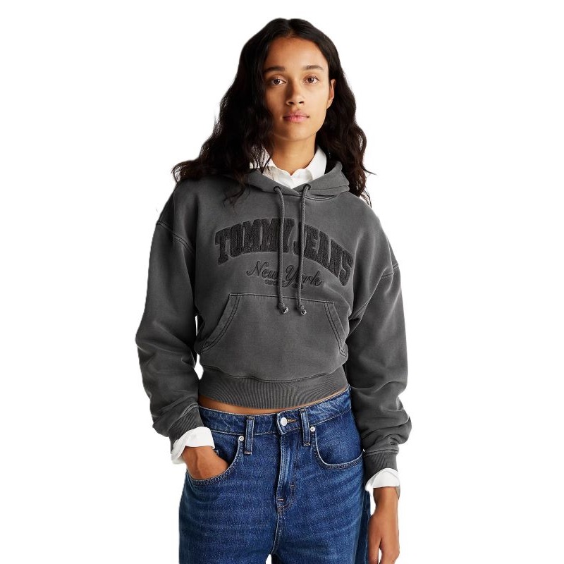 Hanorac Tommy Hilfiger TJW BOXY CRP GMD VARSITY HOODIE - poza 1