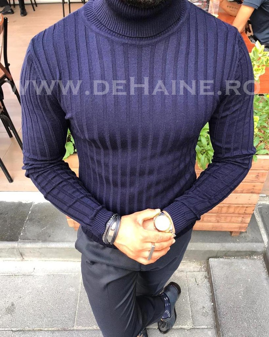 Helanca barbati slim fit bleumarin B2739 N3-4.5*