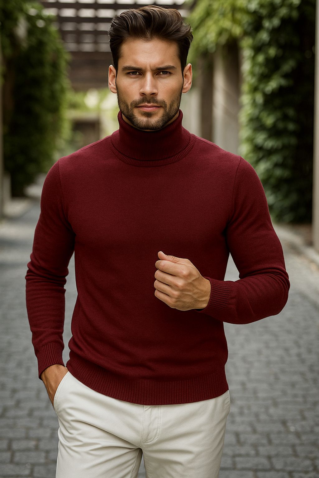 Helanca barbati slim fit grena 13416 D2-5.1