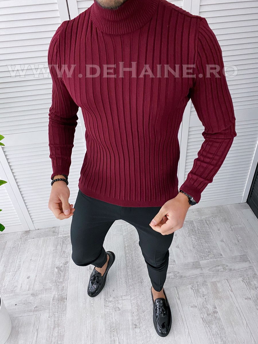 Helanca barbati slim fit grena B2736 S