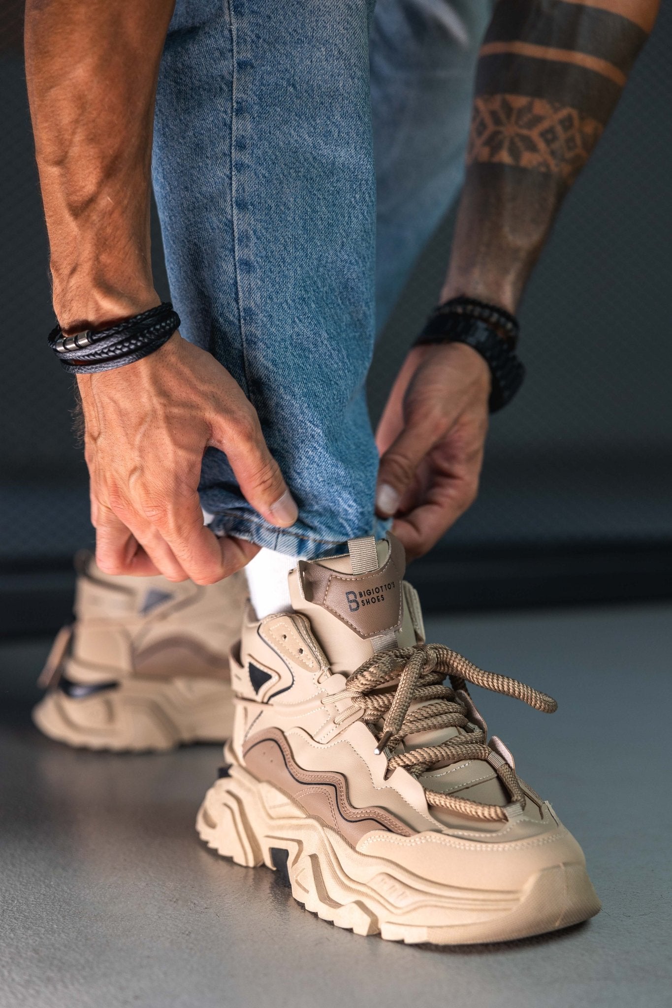 High Top Sneakers Barbati - Desert Force R10