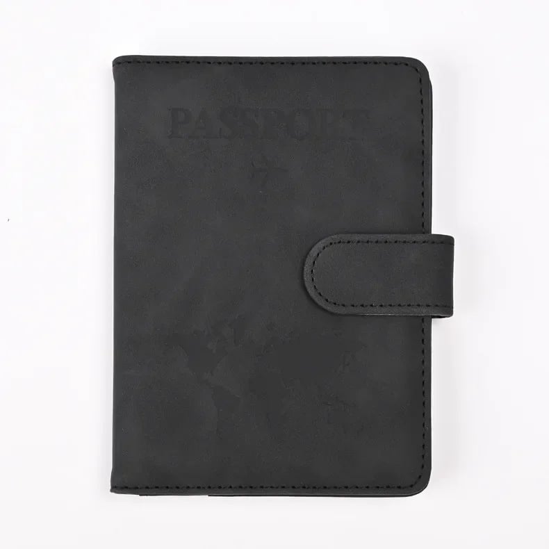 Husa pasaport unisex, Kaida PT1294, Negru - poza 1