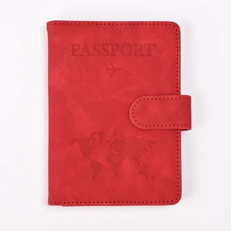 Husa pasaport unisex, Kaida PT1297, Rosu - poza 1