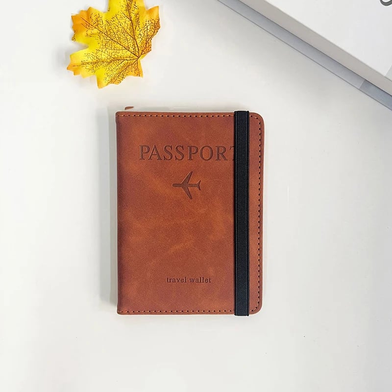 Husa pasaport unisex, Lorelei PT1306, Maro - poza 1