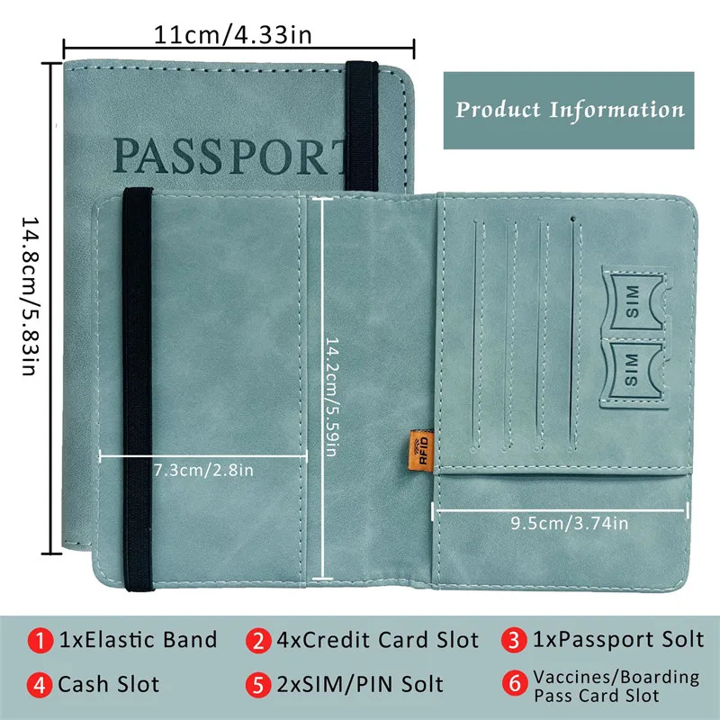Husa pasaport unisex, Lorelei PT1307, Rosu - poza 3