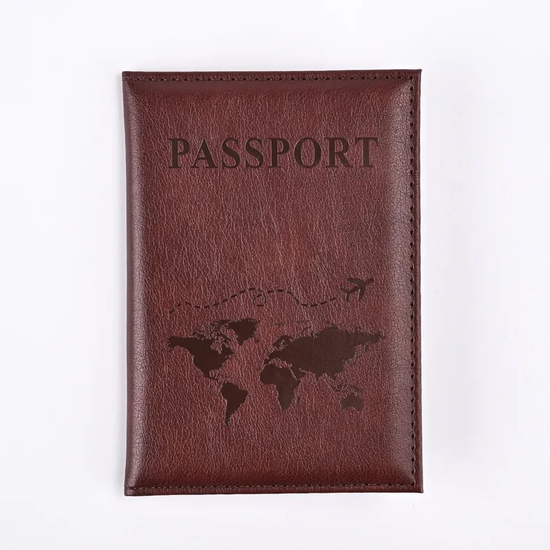 Husa pasaport unisex, Maelis PT1314, Maro inchis - poza 1