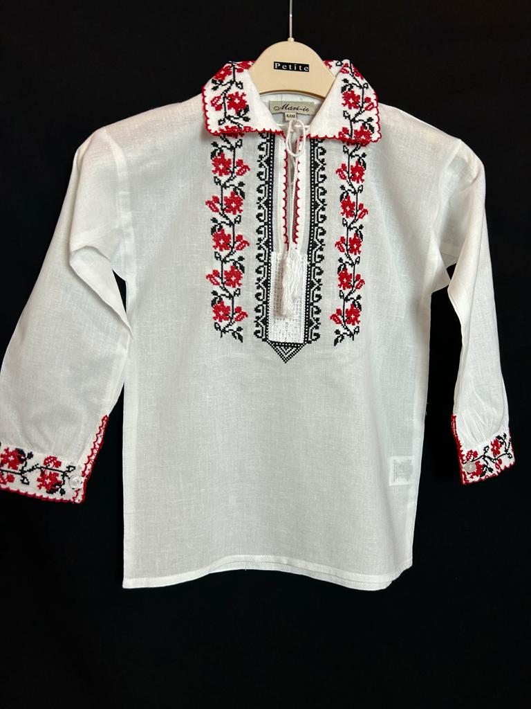 Ie tradițională băieți TM745 - motive florale - 10