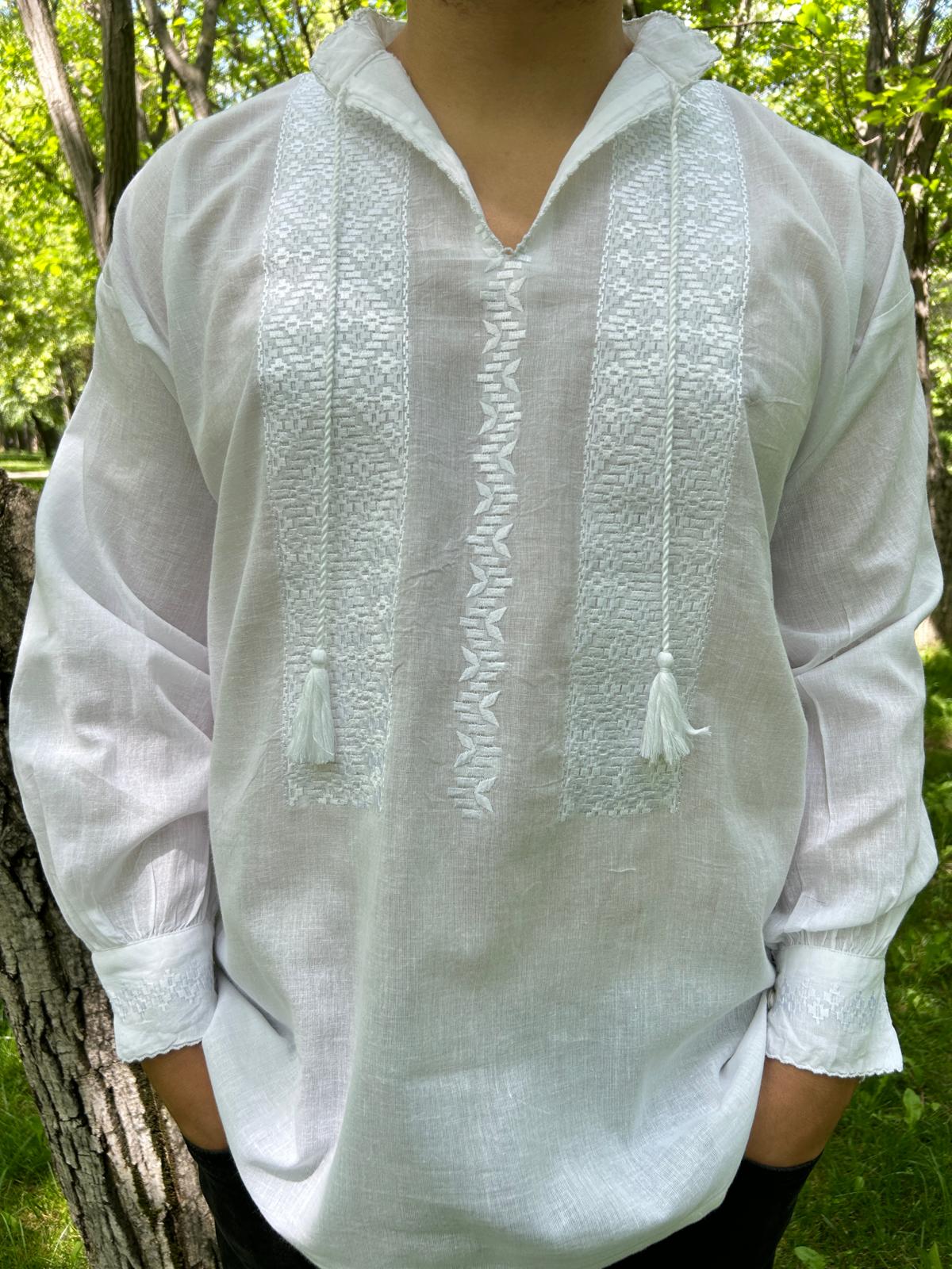Ie tradițională bărbați TM1087 *magie albă* - M