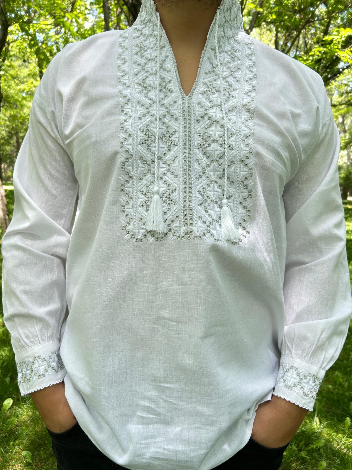 Ie tradițională bărbați TM1094 *magie albă* - 3XL