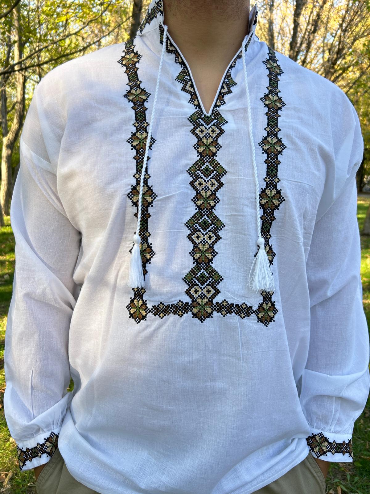 Ie tradițională bărbați TM1484 *motive geometrice* - XXL