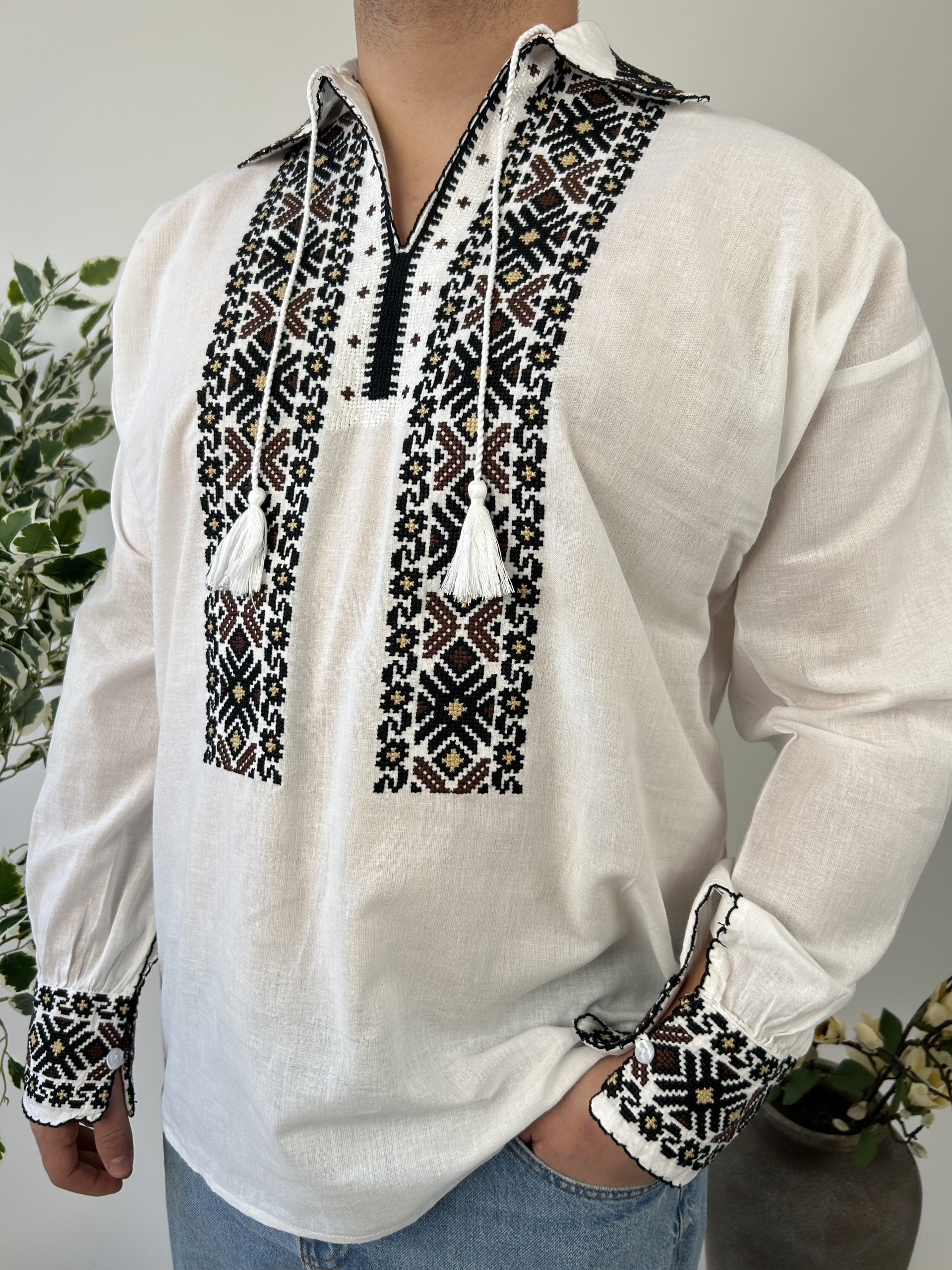 Ie tradițională bărbați TM1801 *figuri geometrice* - 3XL