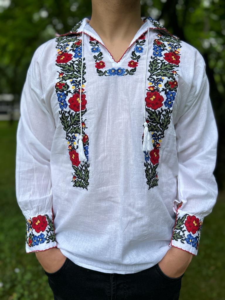 Ie tradițională bărbați TM529 – motive florale – - S