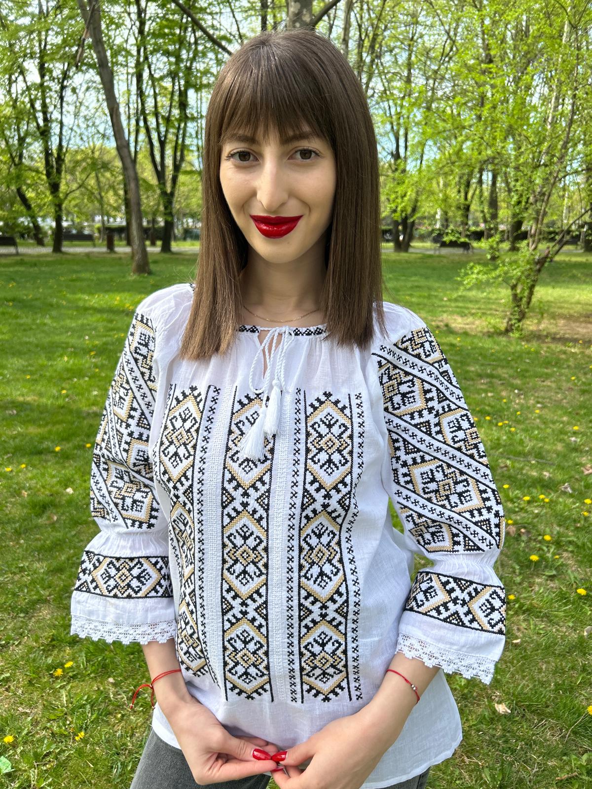 Ie tradițională femei TM1025 *reflexii aurii* - XXL