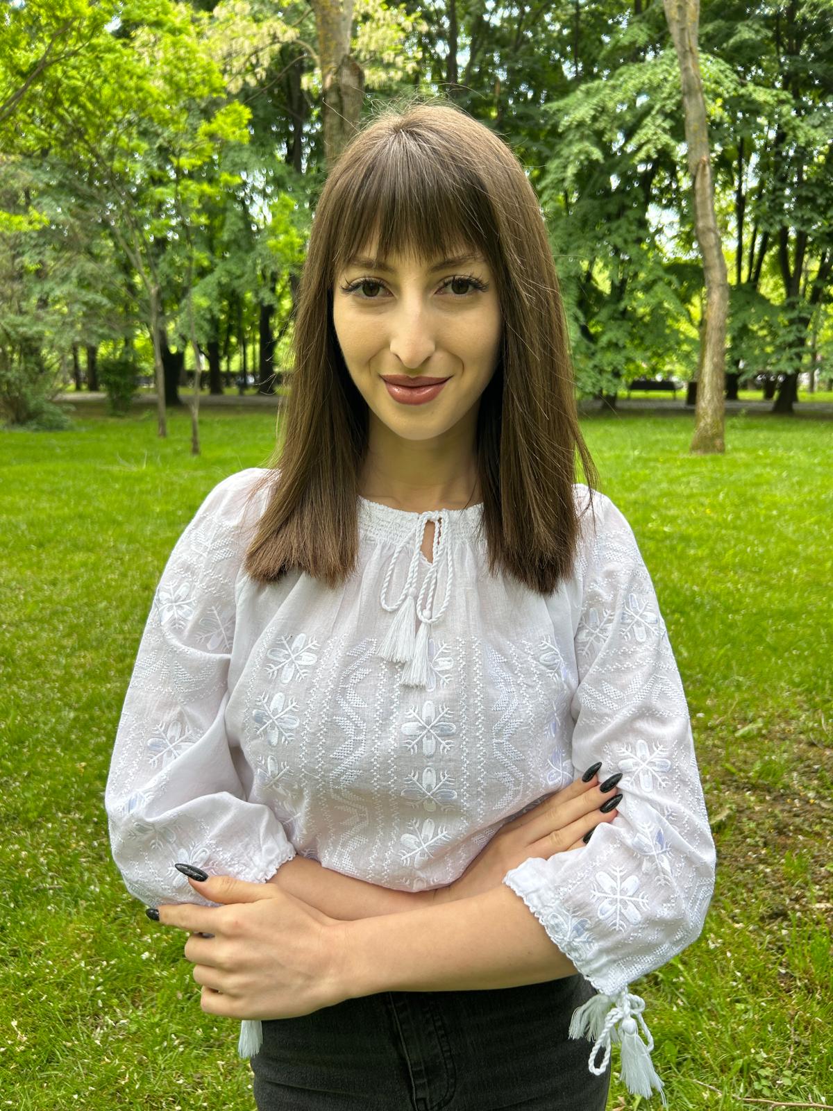 Ie tradițională femei TM1041 *magie albă* - XXL
