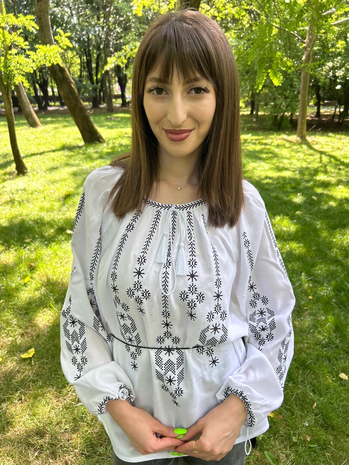 Ie tradițională femei TM1213 *magie albă* - XXL
