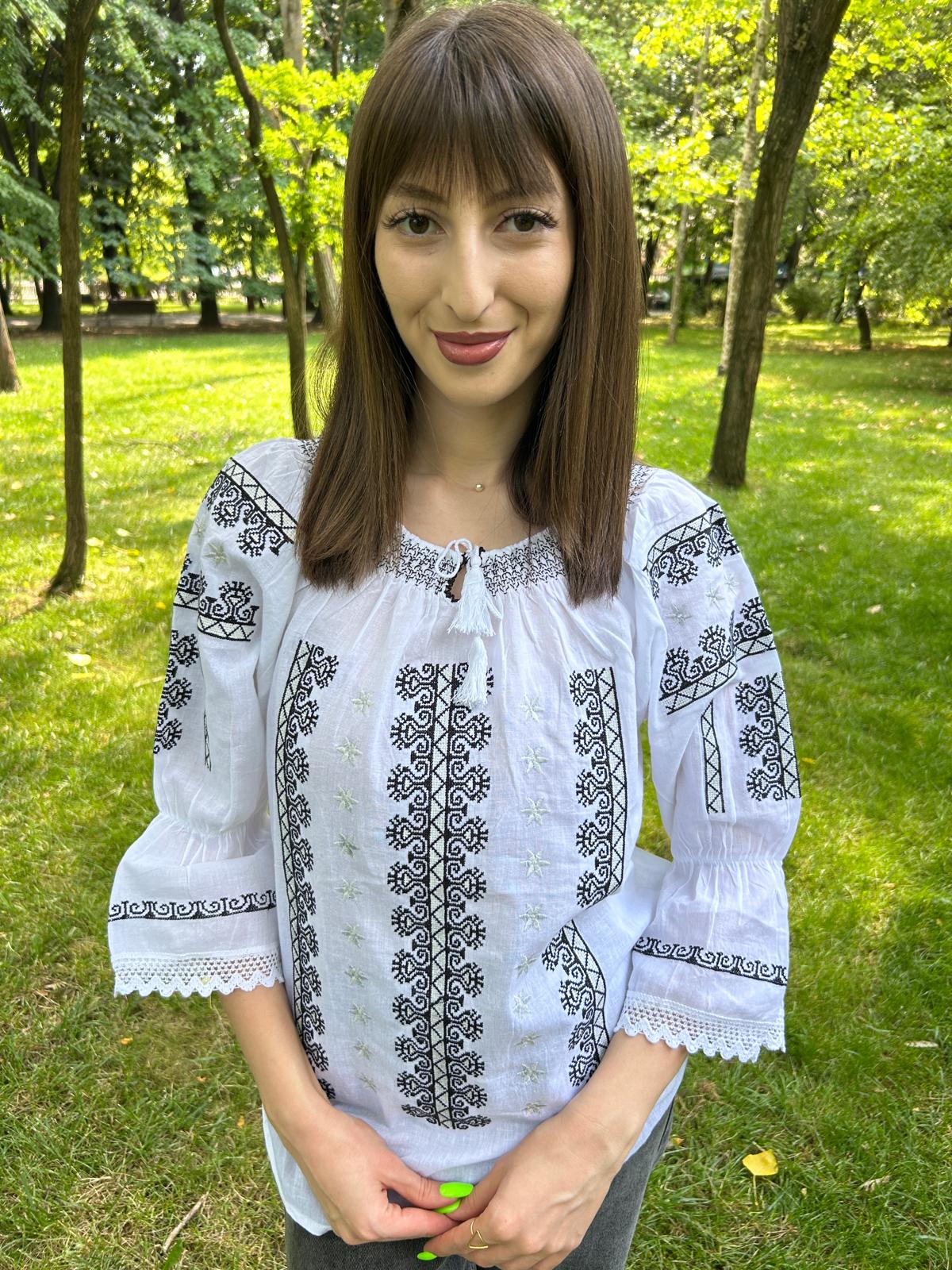 Ie tradițională femei TM1217 *creastă de cocoș* - L