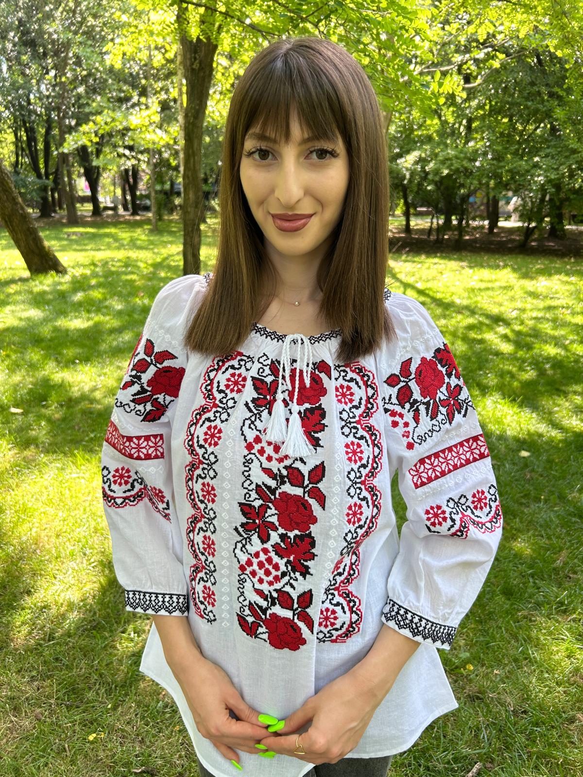 Ie tradițională femei TM1218 motive florale - 3XL