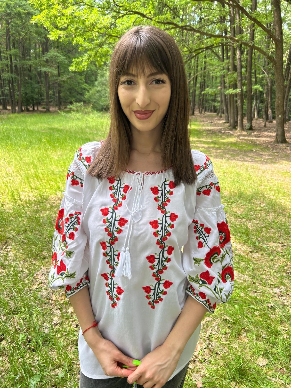 Ie tradițională femei TM1269 *motive florale* - 3XL