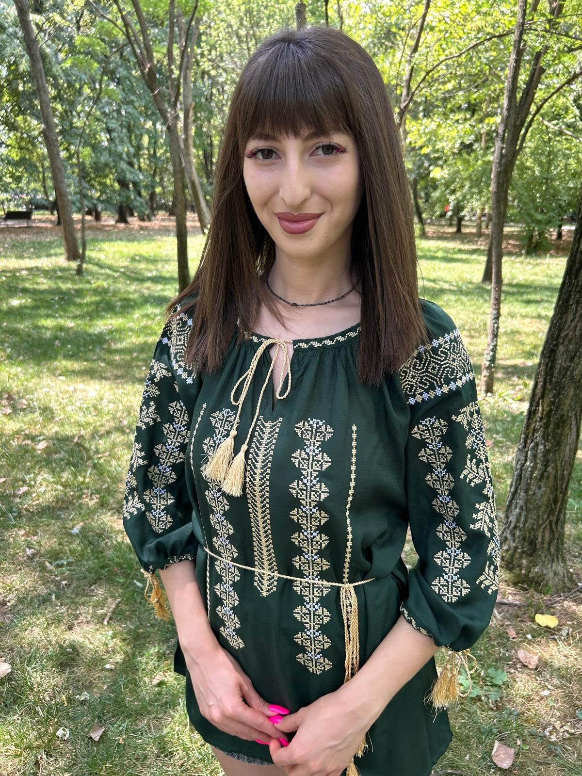 Ie tradițională femei TM1307 *verdele naturii* - XXL