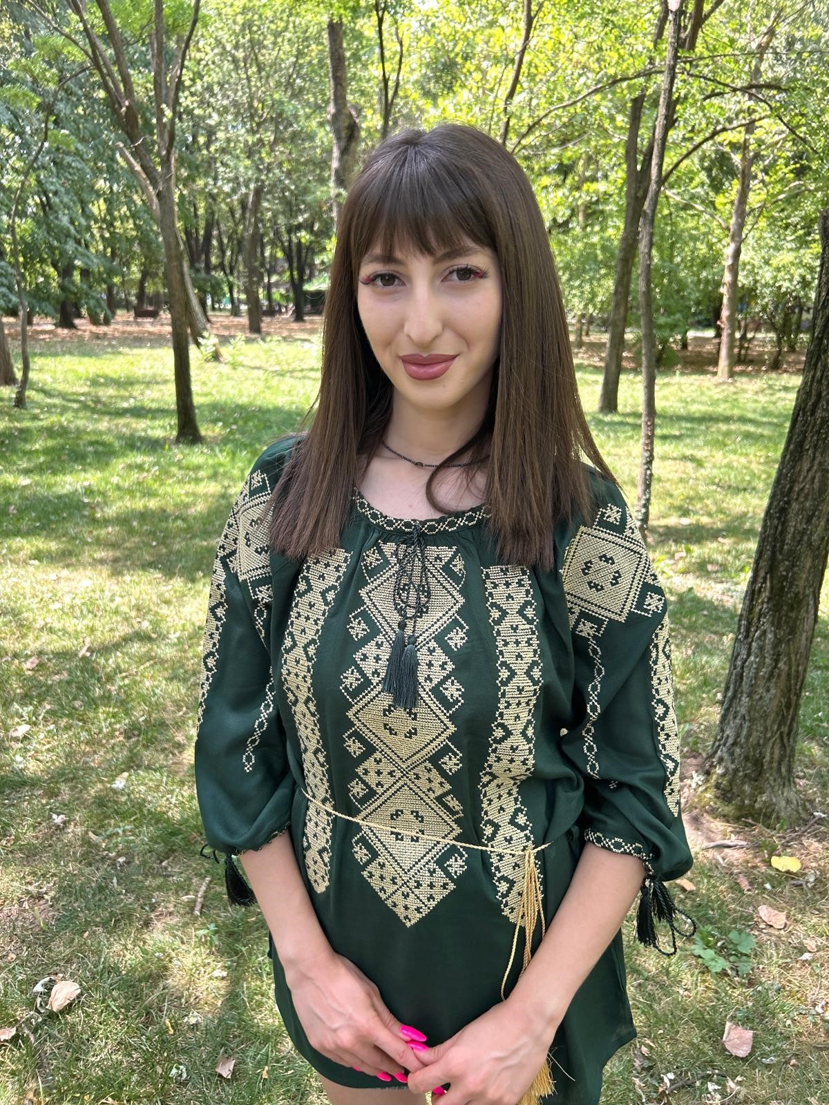 Ie tradițională femei TM1308 *verdele naturii* - XL