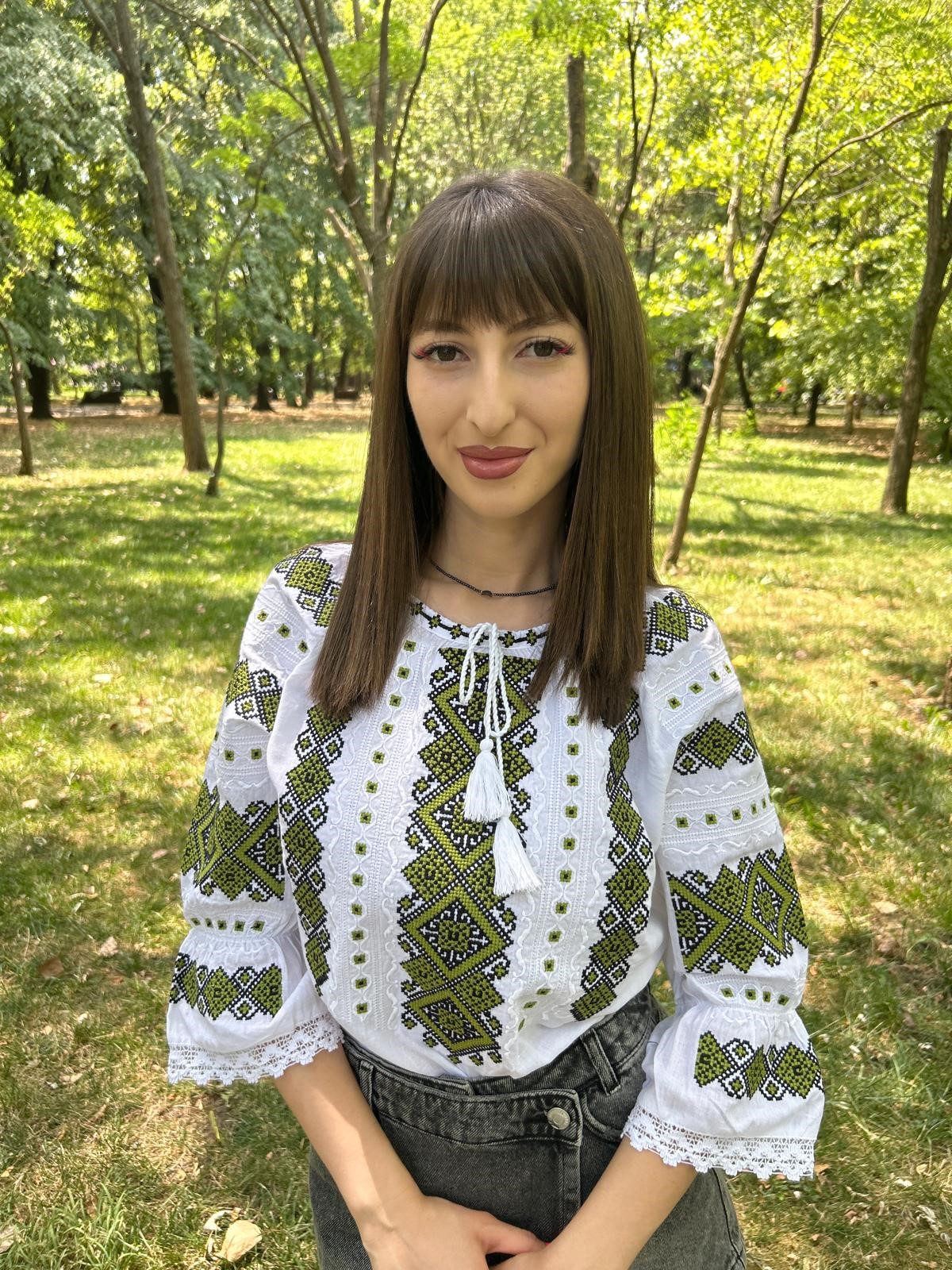 Ie tradițională femei TM1309 *verdele naturii* - M