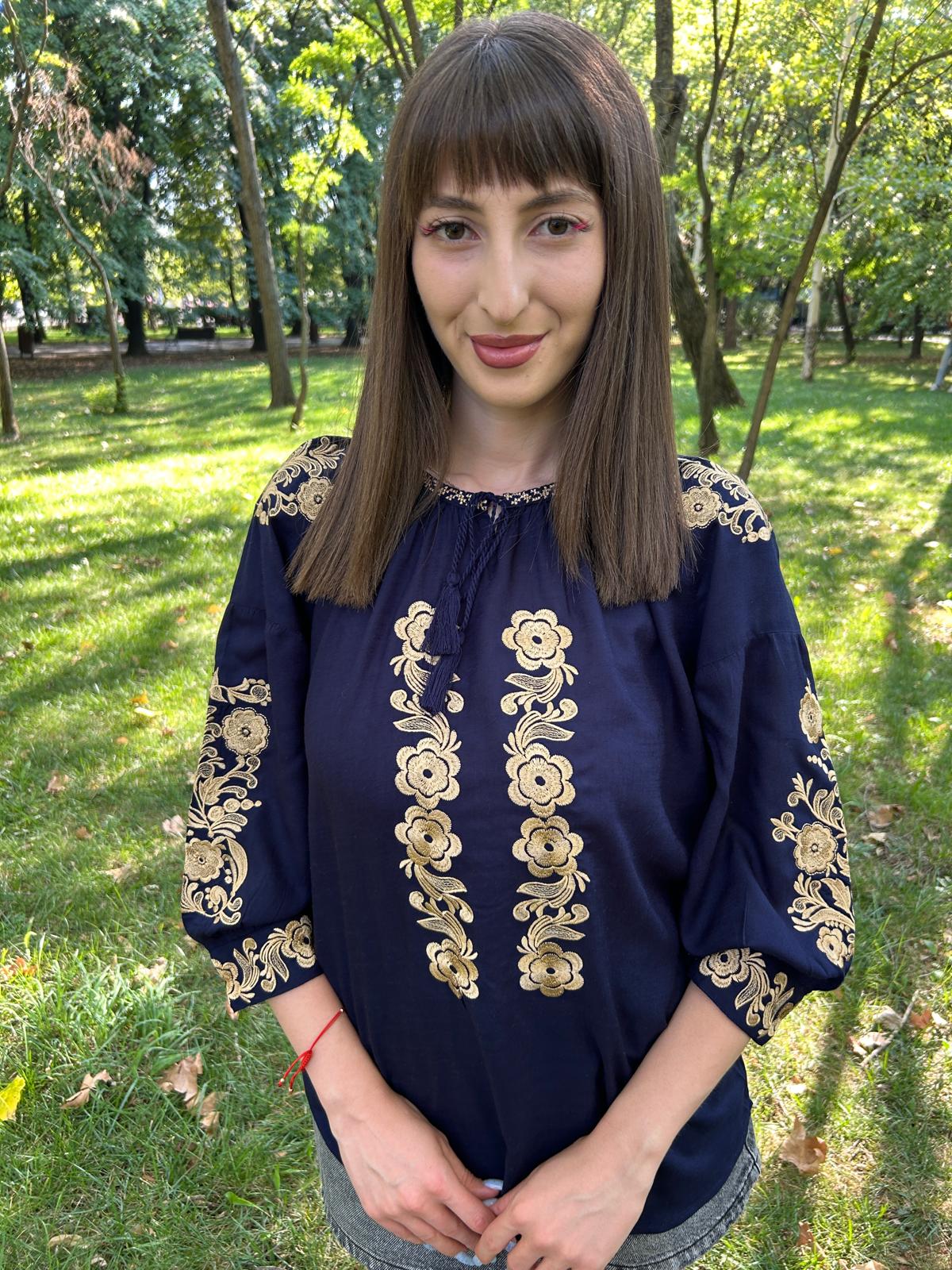Ie tradițională femei TM1341 *albastru închis* - XL