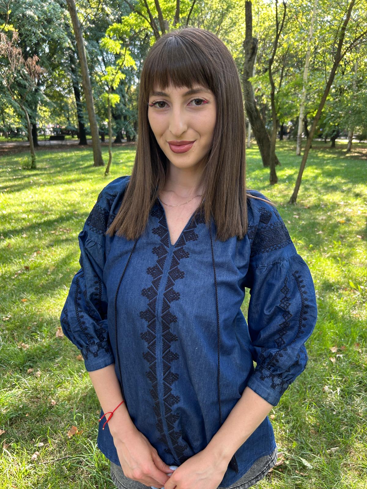 Ie tradițională femei TM1342 *denim* - XXL
