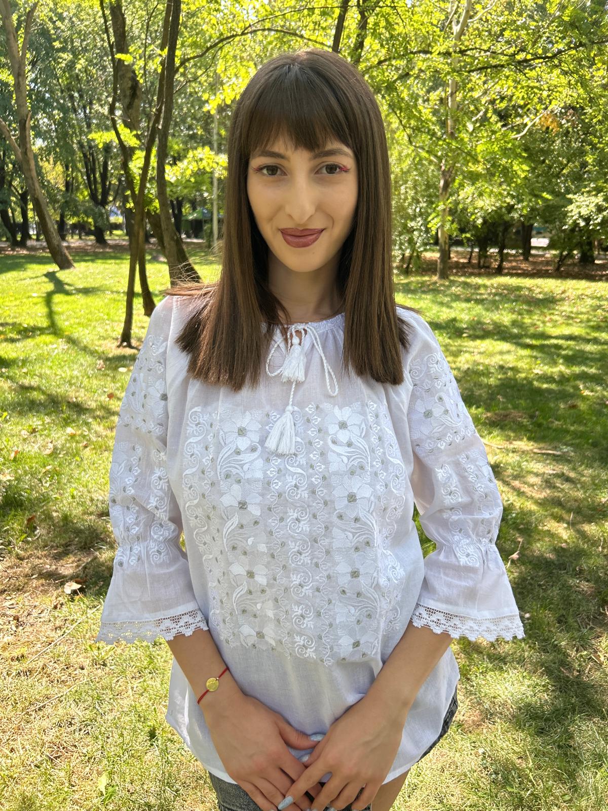 Ie tradițională femei TM1392 *magie albă* - XL