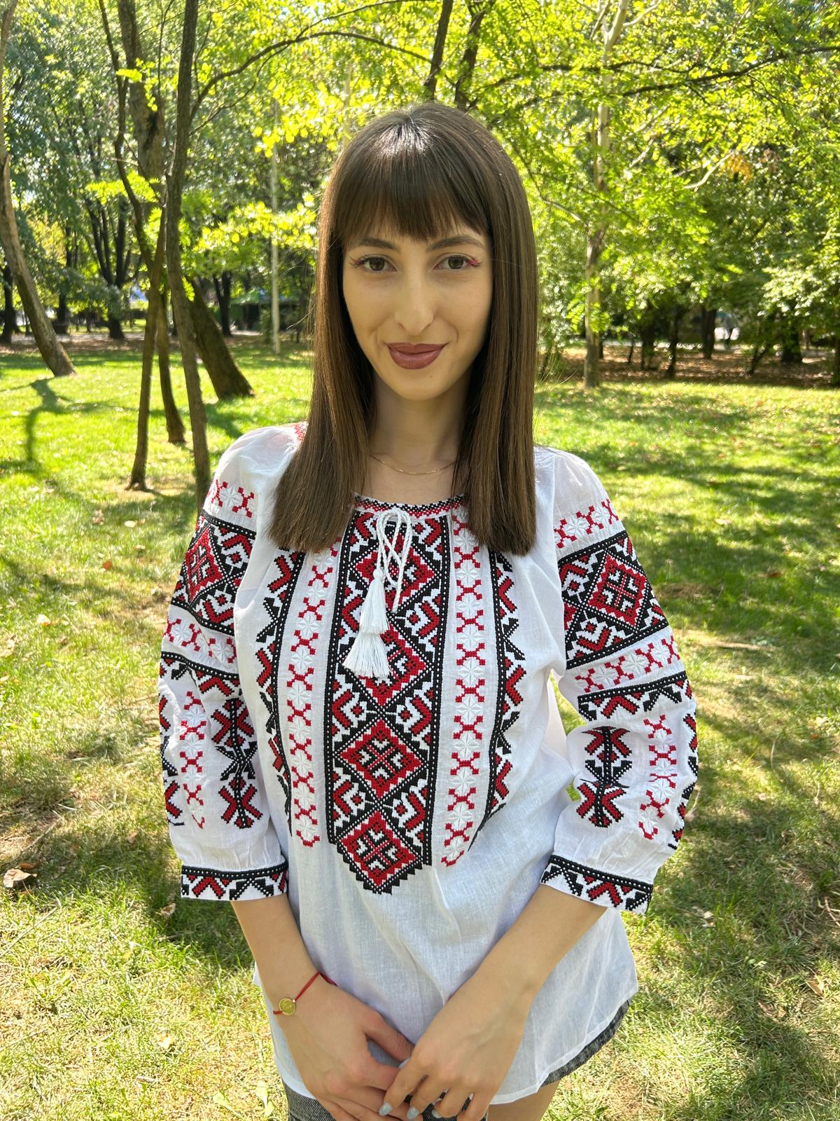 Ie tradițională femei TM1393 *motive geometrice* - 3XL