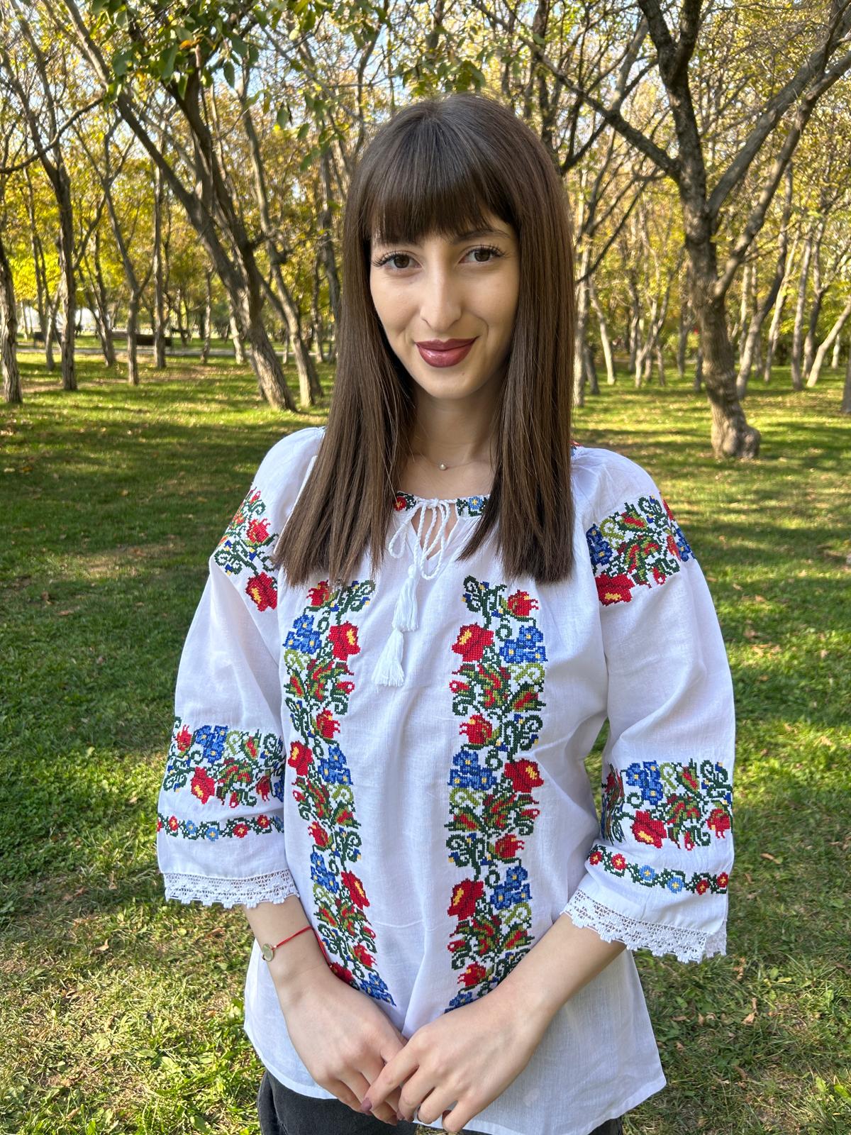 Ie tradițională femei TM1506 *motive florale* - XL