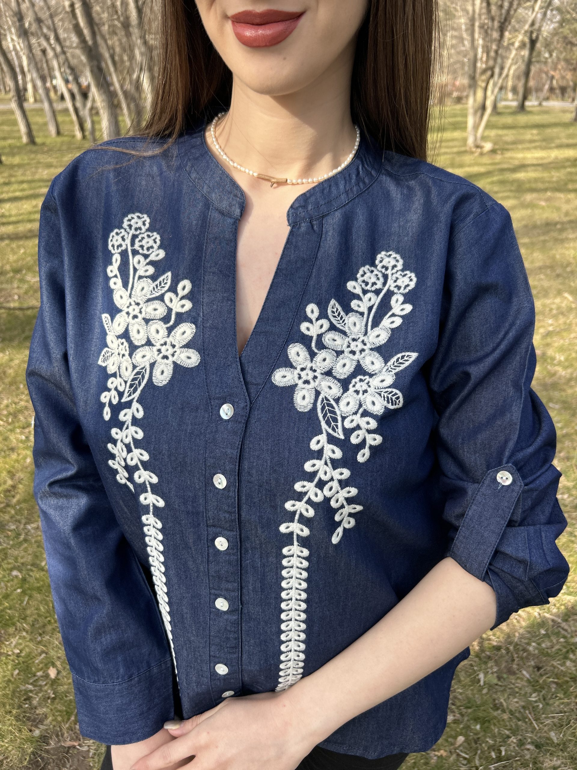 Ie tradițională femei TM1777 *denim* - 3XL