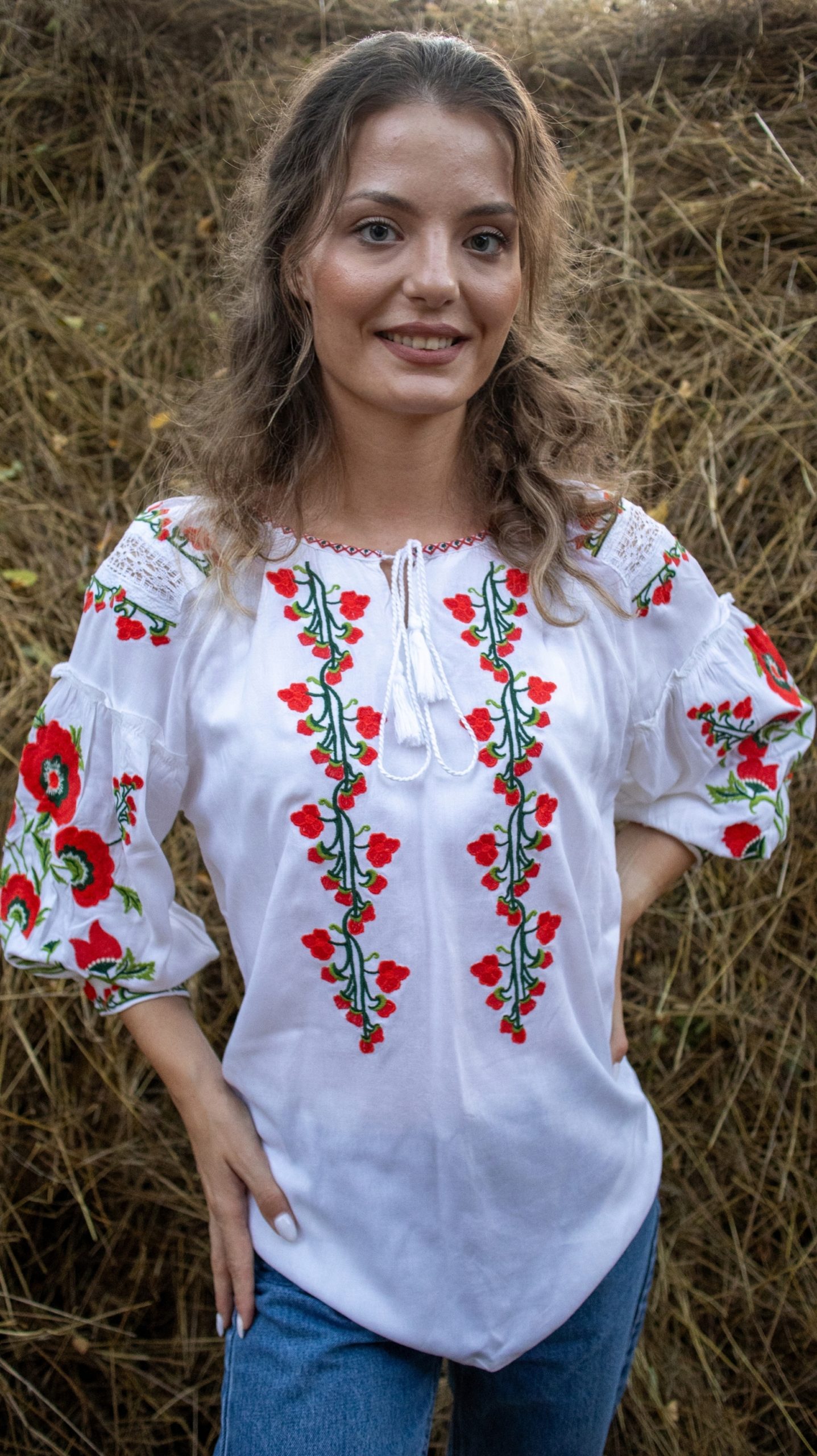 Ie tradițională femei TM1964 *motive florale* - 3XL